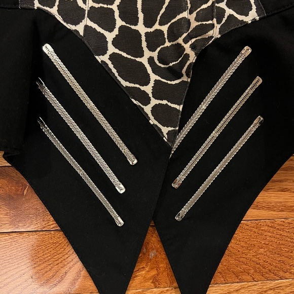 CACHE Vintage Sexy Jacket Fishnet Sleeves - Picture 3 of 5